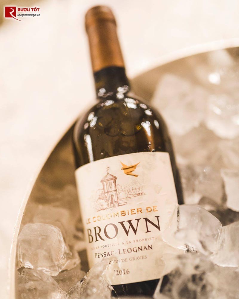 ruou vang Le Colombier de Brown Blanc