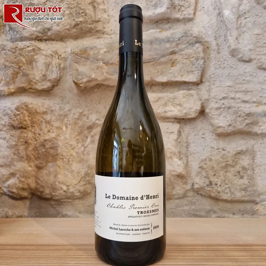 ruou vang le domaine d’henri troesmes 750ml 13% nhap khau phap