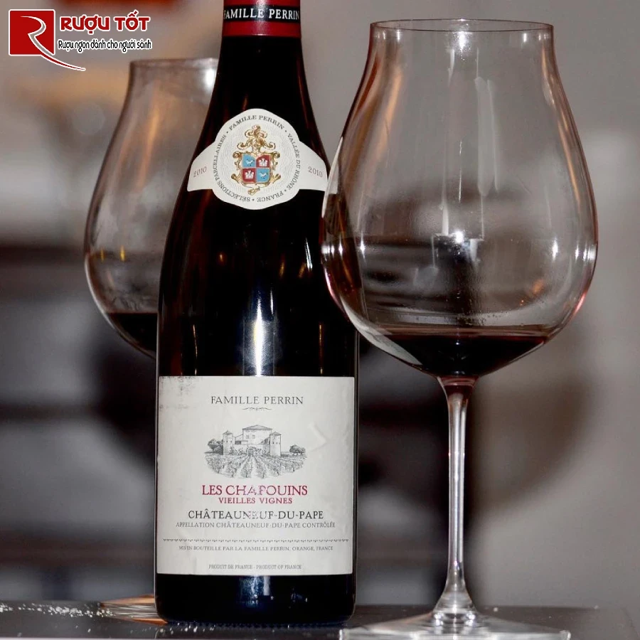 ruou vang les chapouins chateauneuf du pape