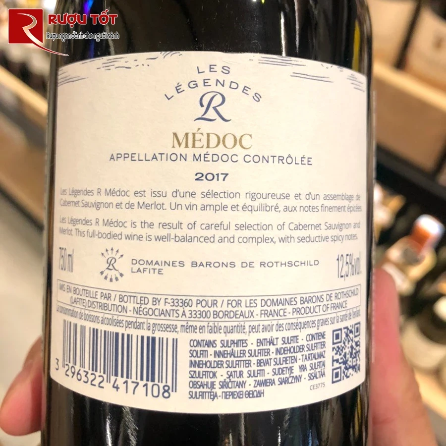 Rượu vang Les Legendes R Medoc