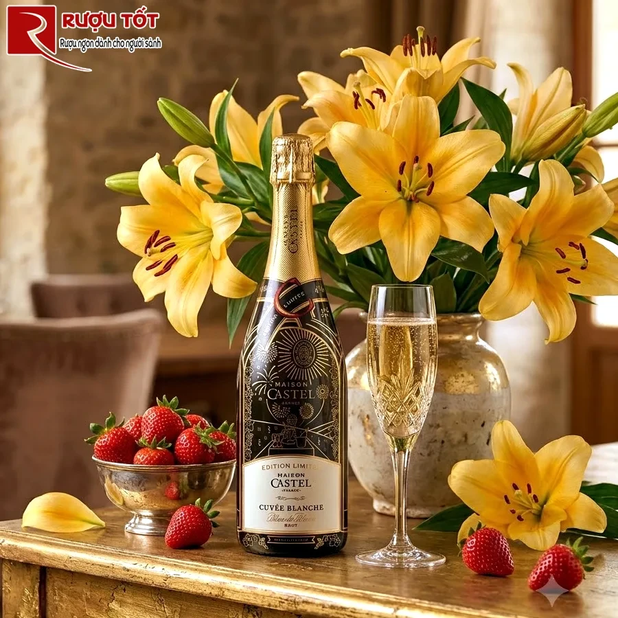 Rượu vang Maison Castel Cuvee Blanche Blanc de blancs