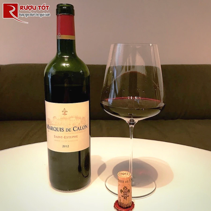 ruou vang marquis de calon saint estephe