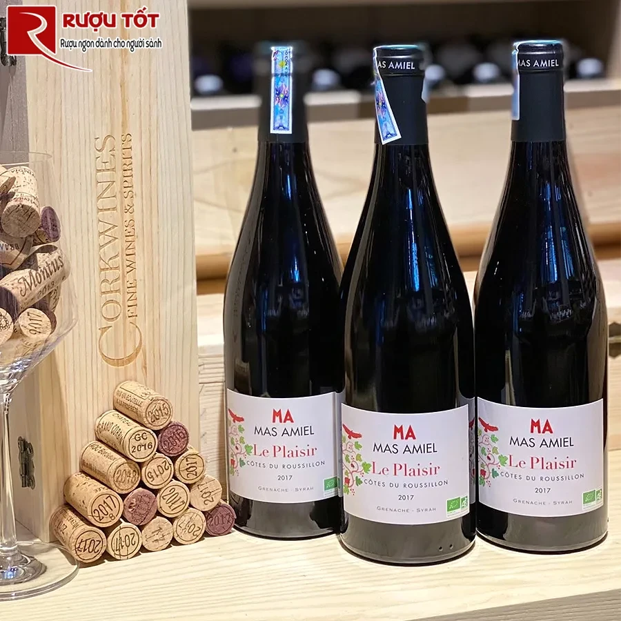 Rượu vang Mas Amiel Le Plaisir Cotes du Roussillon