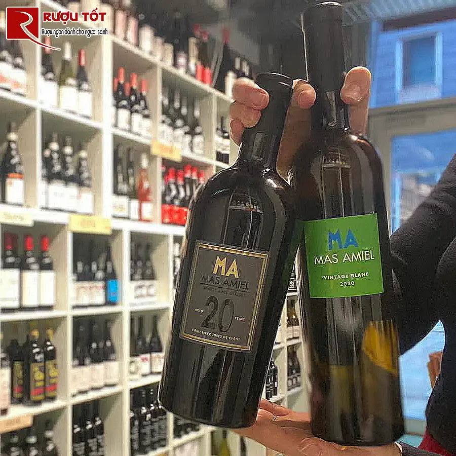 ruou vang mas amiel vintage blanc