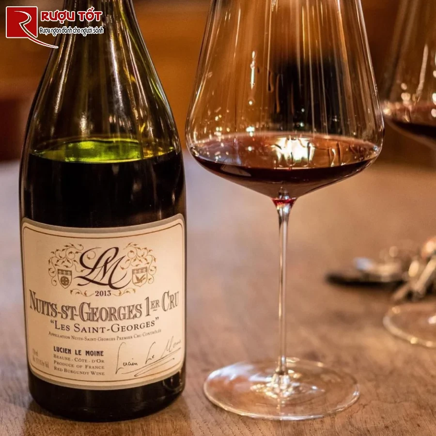 ruou vang nuits st georges les vaucrains lucien le moine