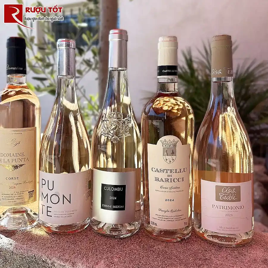 ruou vang patrimonio rose clos teddi tradition