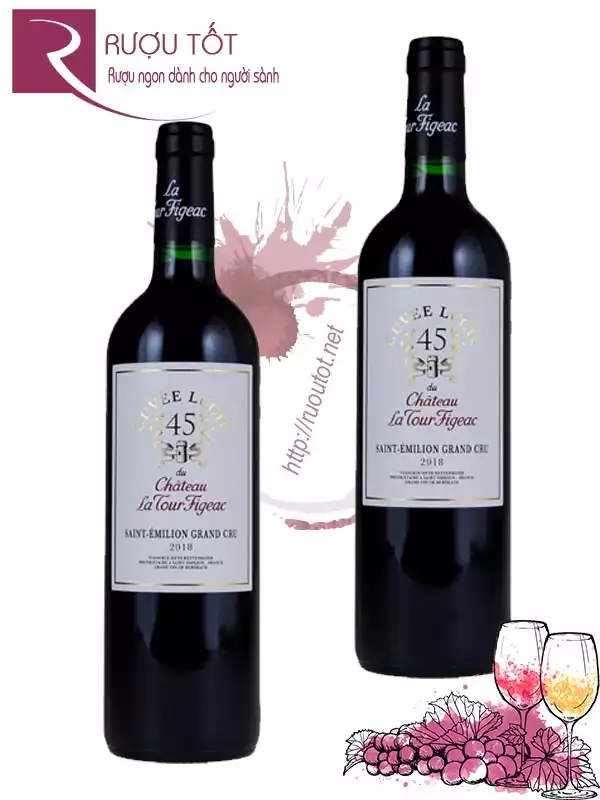 Rượu vang Chateau La Tour Figeac Cuvee Lucie 45 Cao cấp