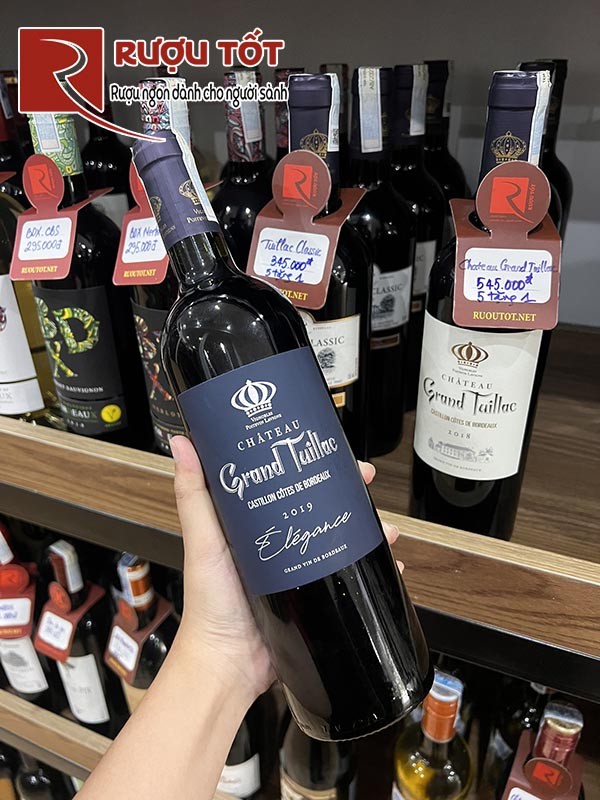 Rượu vang Pháp Grand Tuillac 2019 chính hãng
