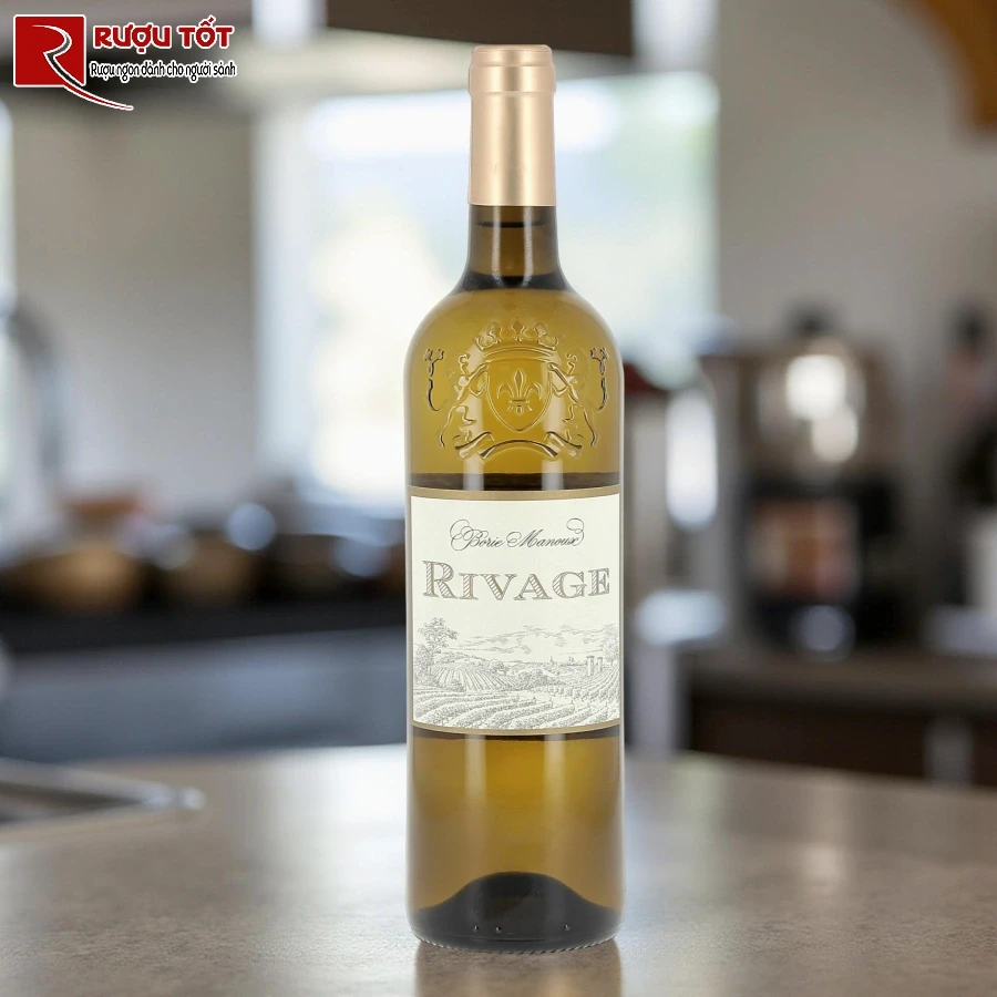 ruou vang rivage blanc 750ml 13% tuoi mat