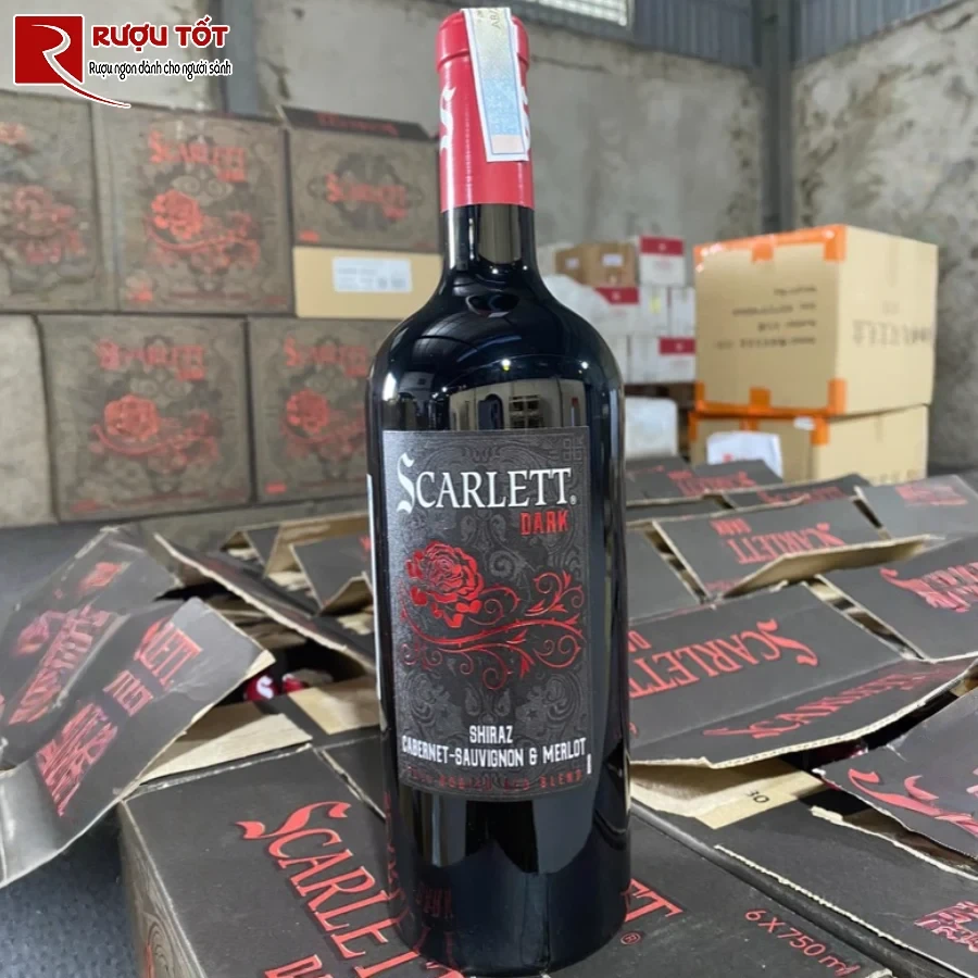 ruou vang scarlet dark lamothe parrot