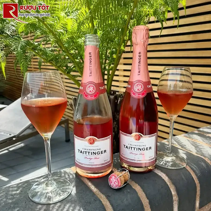 ruou vang Taittinger Nocturne Rose 750ml 13,5% nhap khau phap