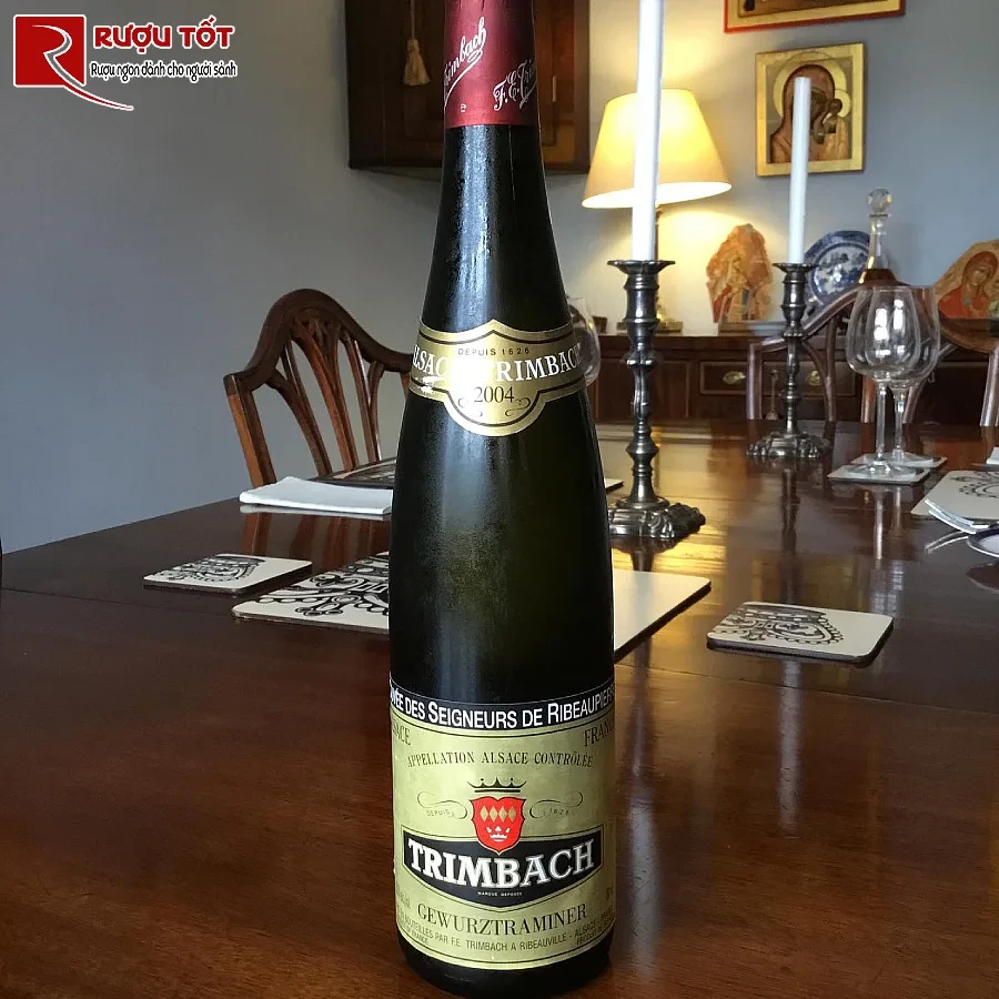 ruou vang trimbach gewurztraminer cuvee des seigneurs de ribeaupierre