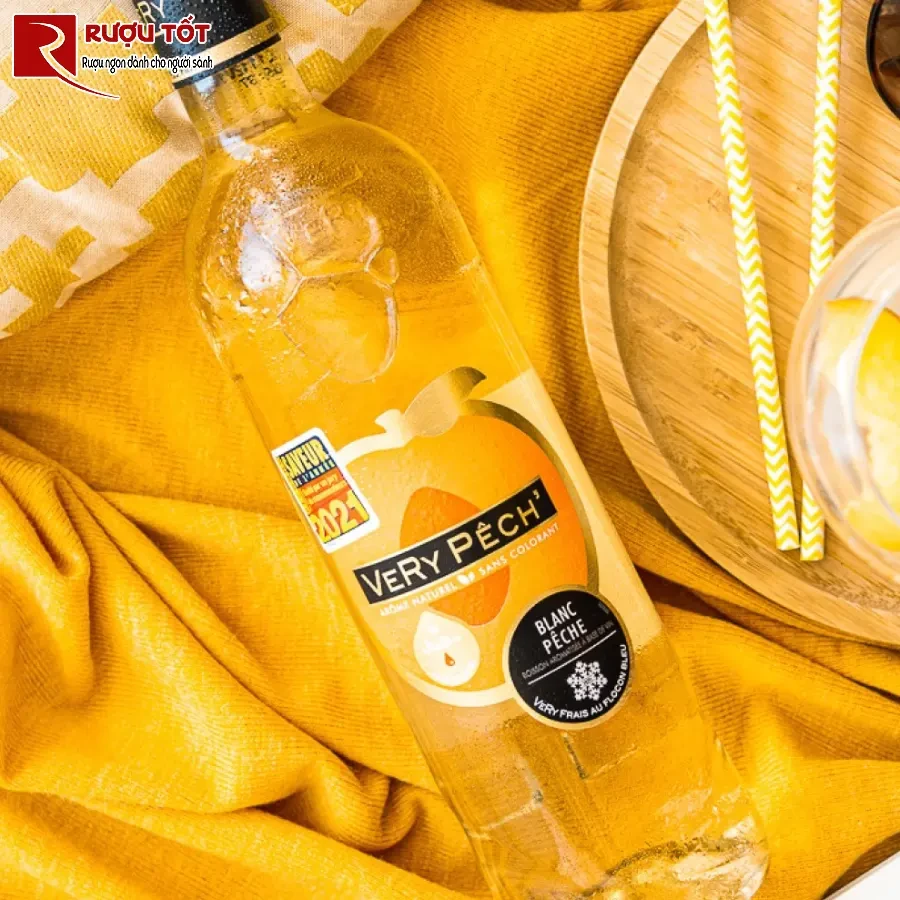 ruou vang very peach blanc peche