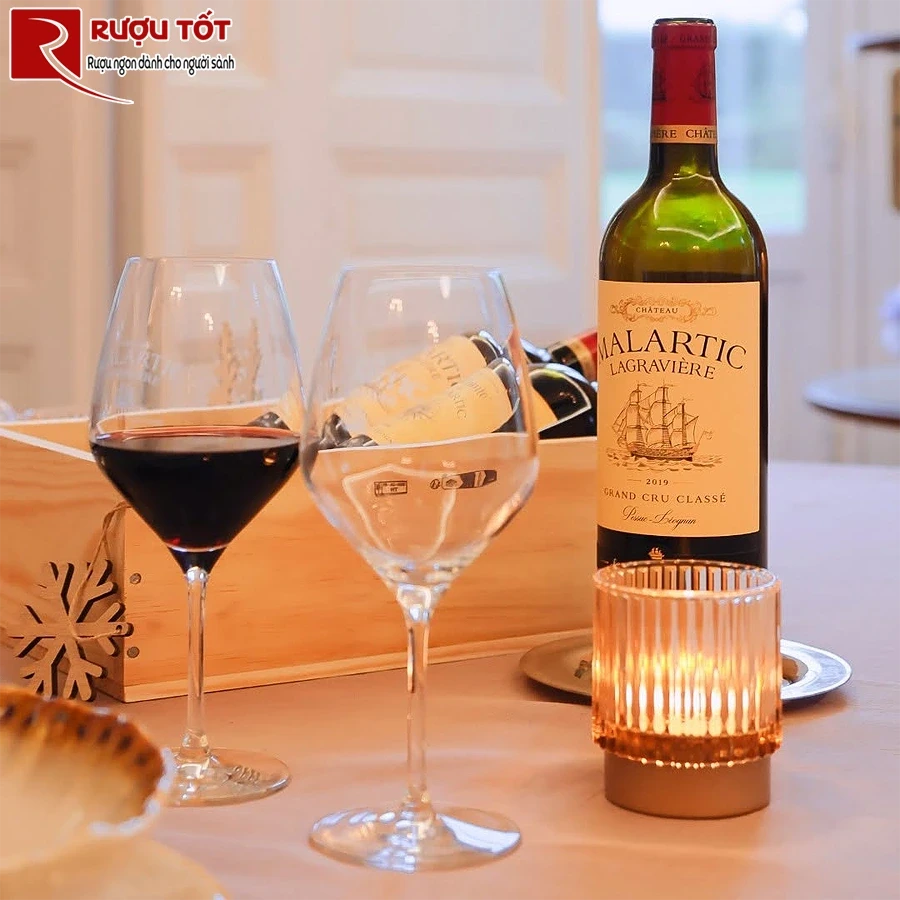 Vang đỏ Pháp Chateau Malartic Lagraviere