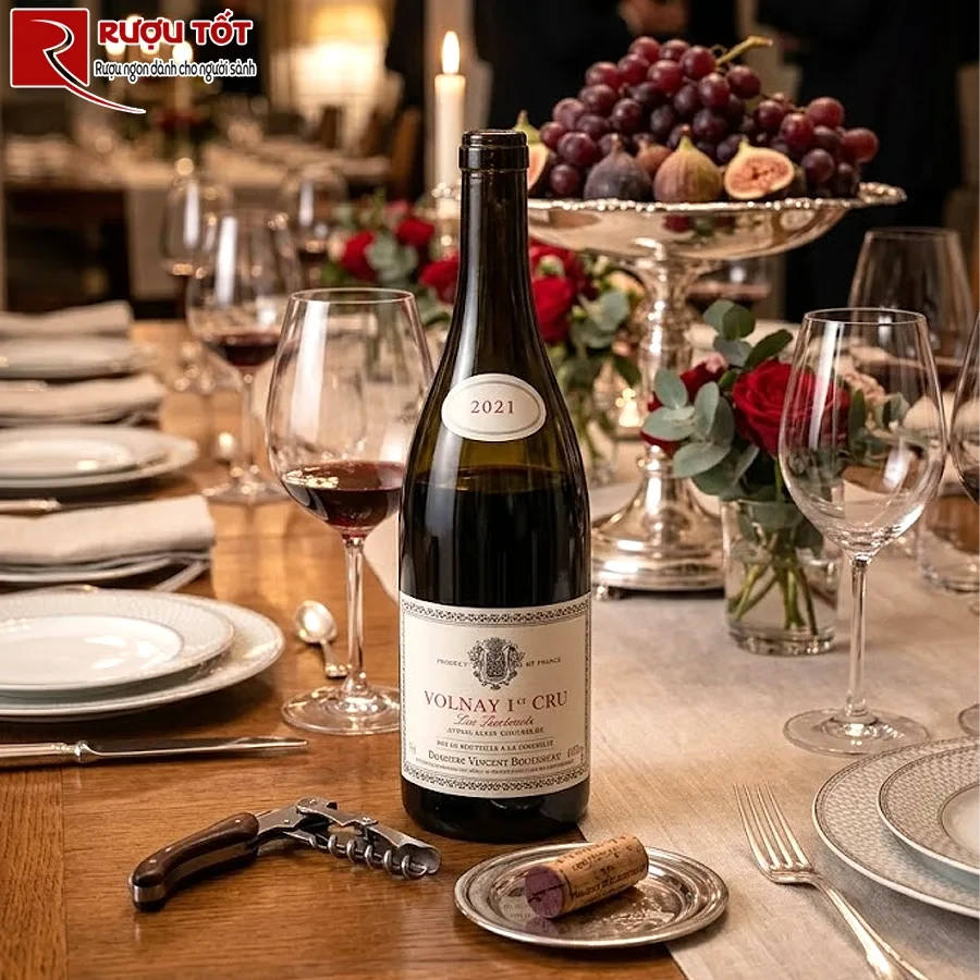 Vang đỏ Vincent Bouzereau Volnay 1er Cru Les Santenots
