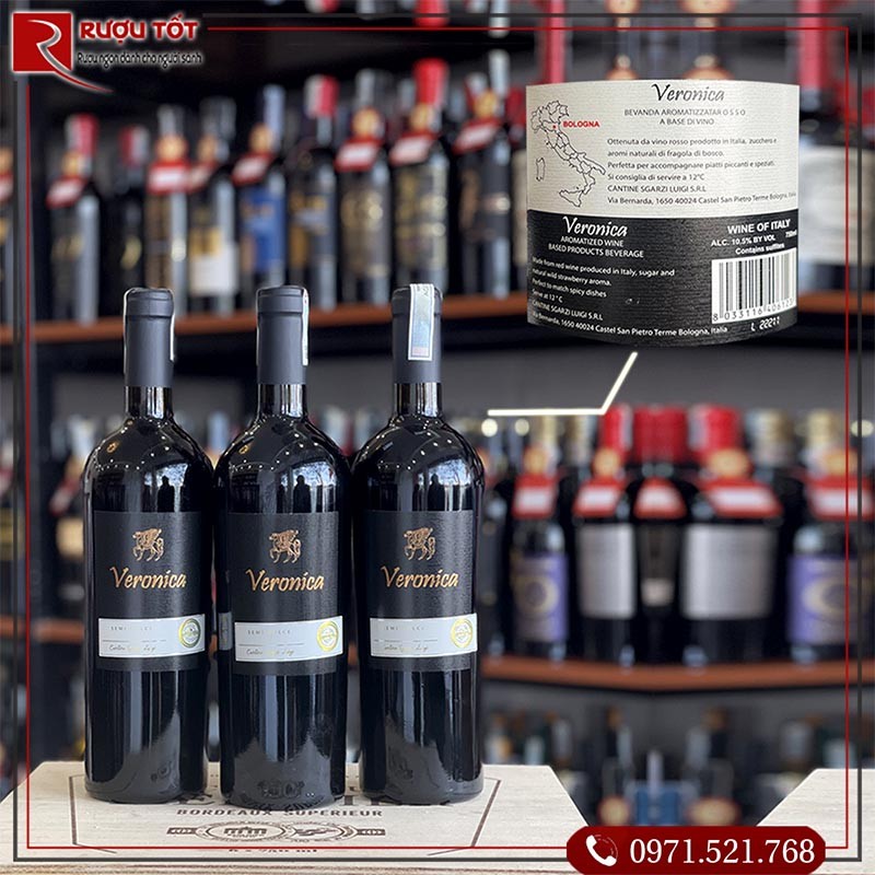 Vang ngọt Veronica Semi Dolce chính hãng giá rẻ