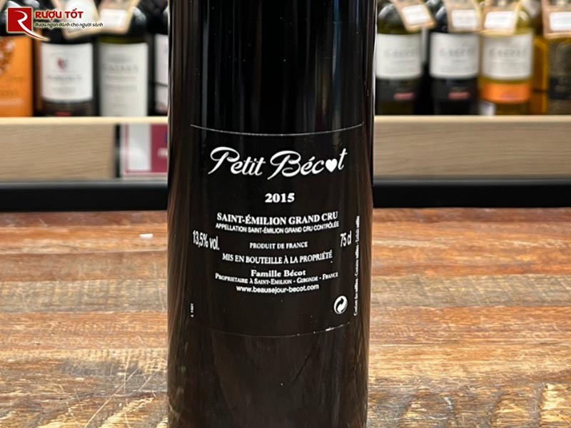 Vang Pháp Petit Becot Saint Emilion Grand Cru