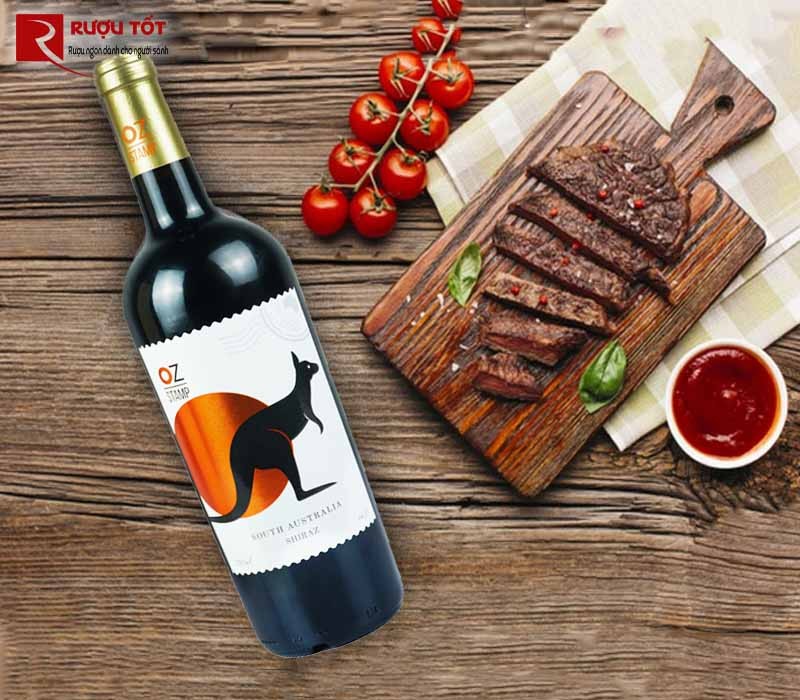 Rượu vang Úc Oz Stamp Shiraz giá rẻ
