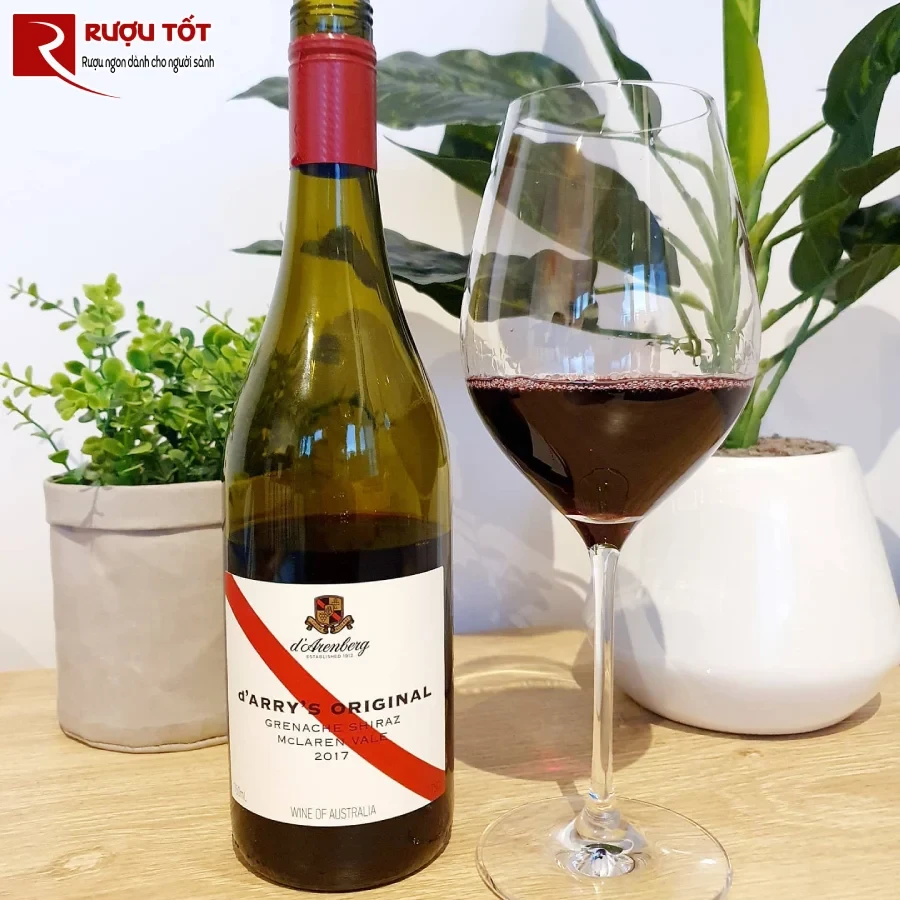 ruou darrys original shiraz grenache