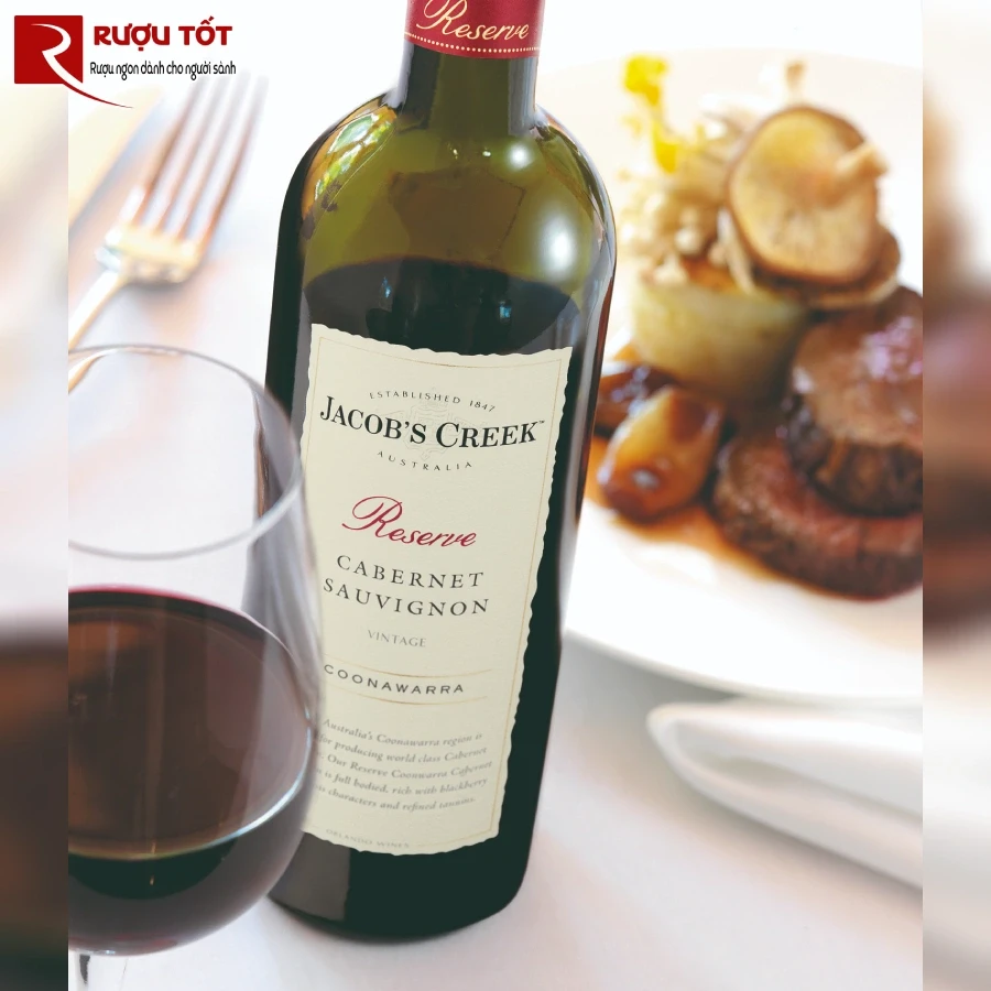 ruou jacobs creek reserve coonawarra