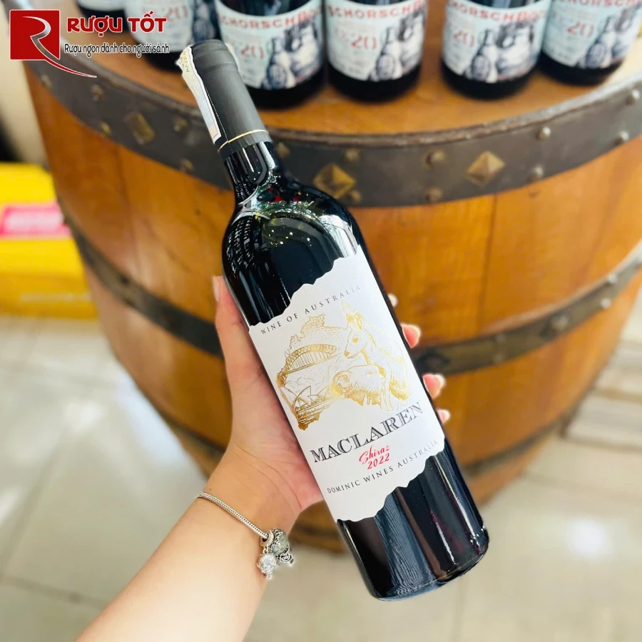 ruou maclaren shiraz 14,5% 750ml nhap khau uc gia re
