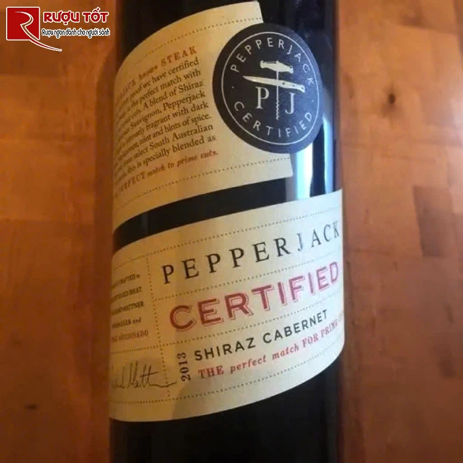 ruou pepper jack certified shiraz cabernet 14,5% 750ml cao cap
