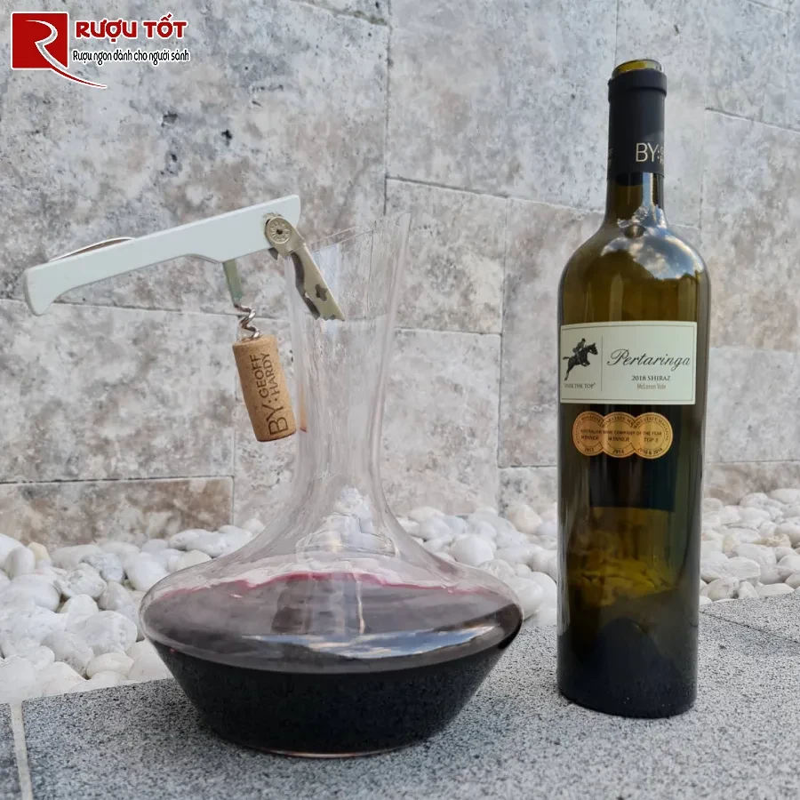 ruou pertaringa over the top shiraz 15% 750ml vang uc dam da