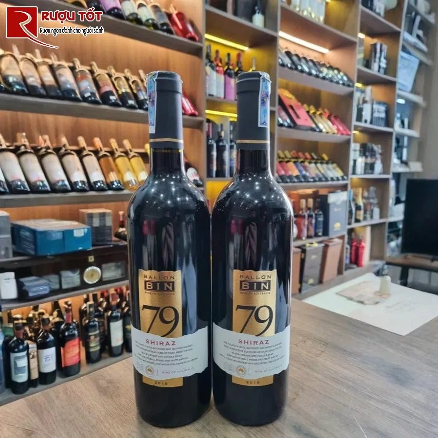 ruou vang bin 79 shiraz 750ml 14,5% nhap khau uc