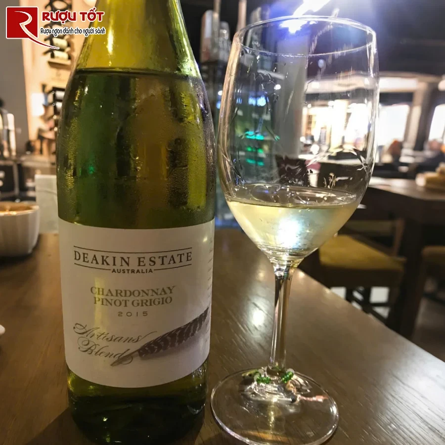ruou vang deakin estate artisan's blend chardonnay pinot grigio chinh hang