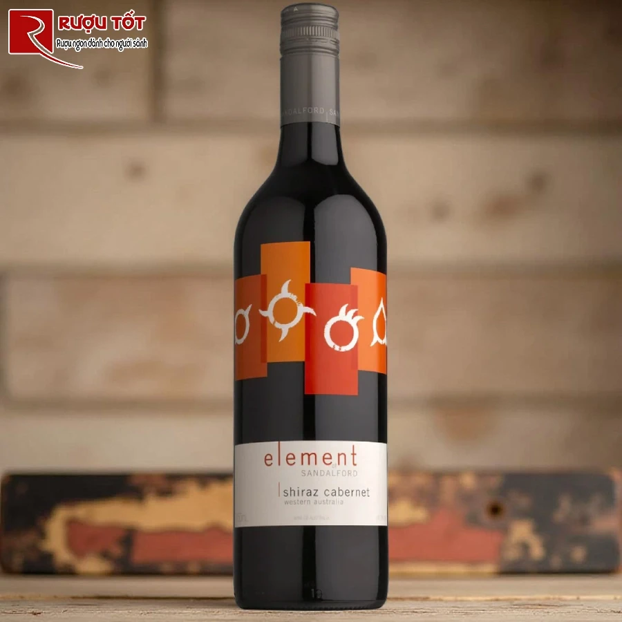 ruou vang element sandalford cabernet shiraz 14% 750ml