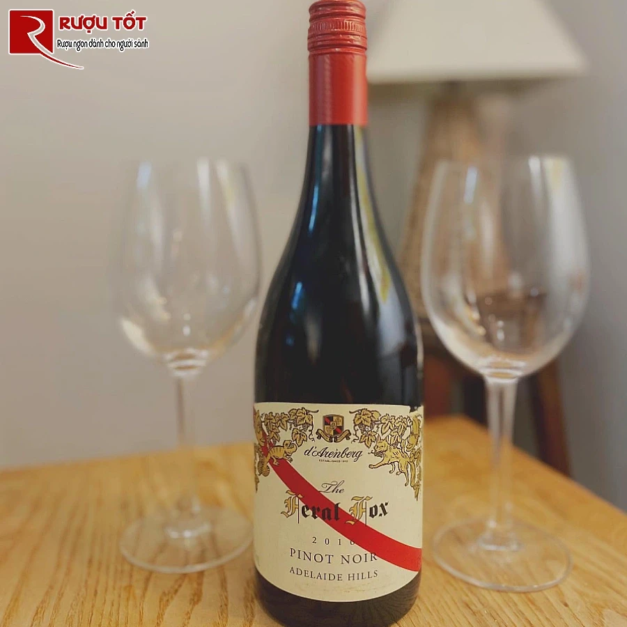 ruou vang the feral fox pinot noir adelaide hills
