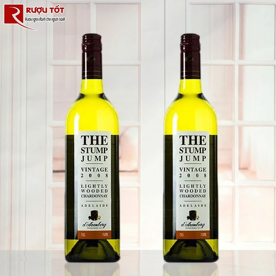 ruou vang the stump jump lightly wooded chardonnay