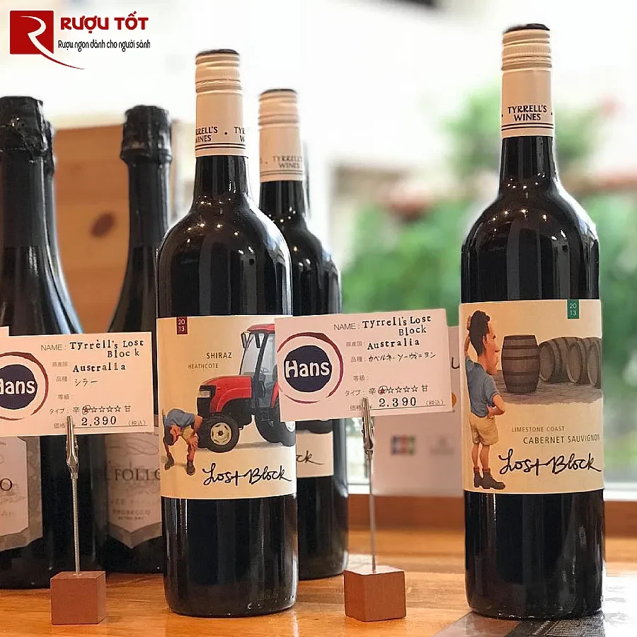 ruou vang tyrrell's lost block