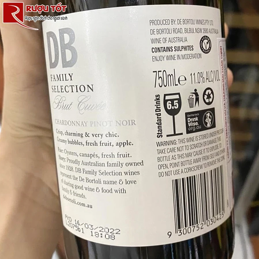 Vang nổ De Bortoli DB Family Selection