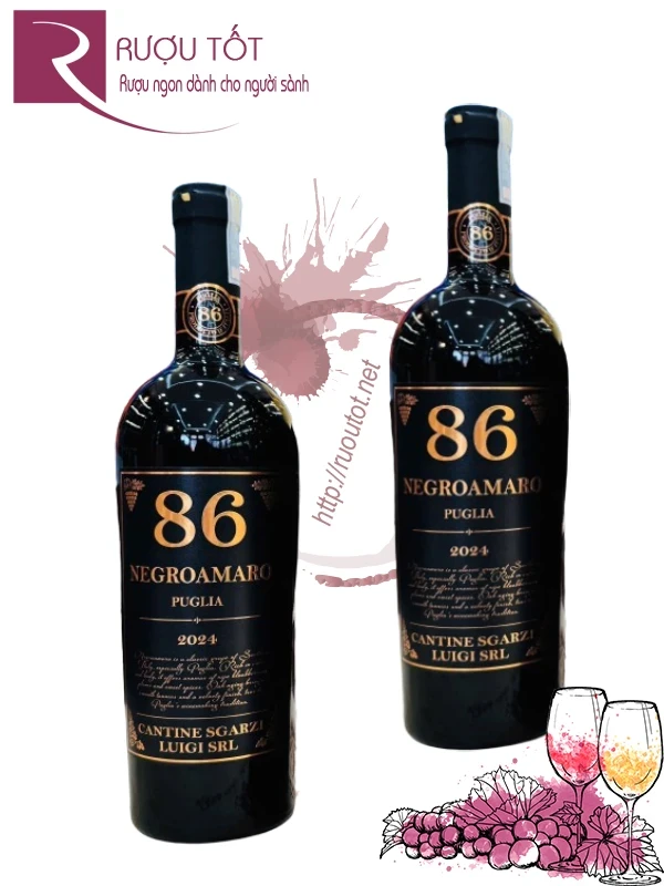 Rượu Vang 86 Negroamaro Puglia