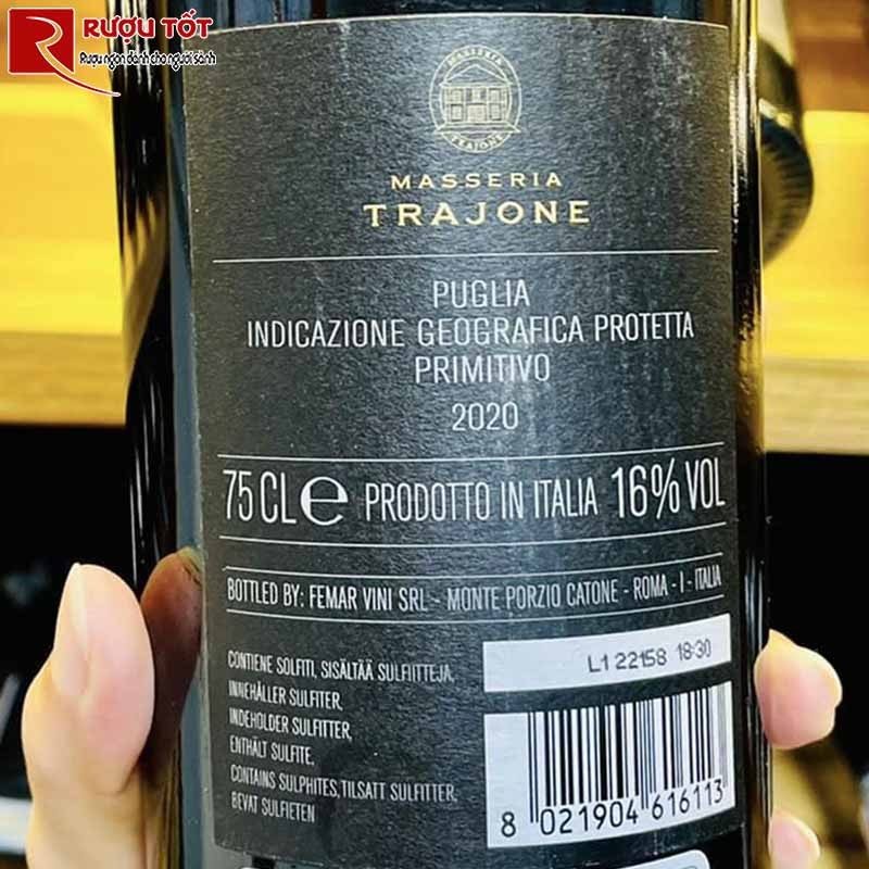 Masseria Trajone Primitivo old Vines