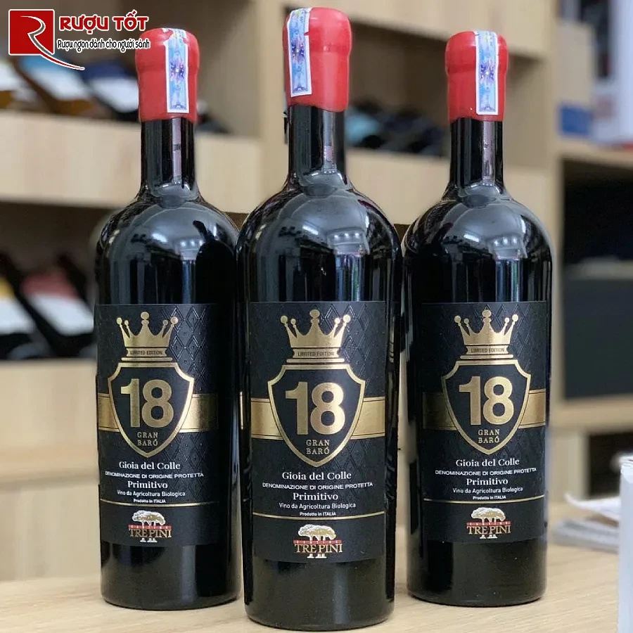 ruou 18 trepini gran baro limited 750ml 18% thuong hang