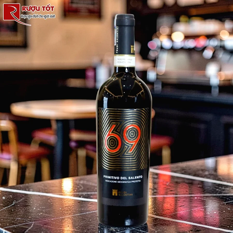 ruou 69 primitivo del salento nhap khau y