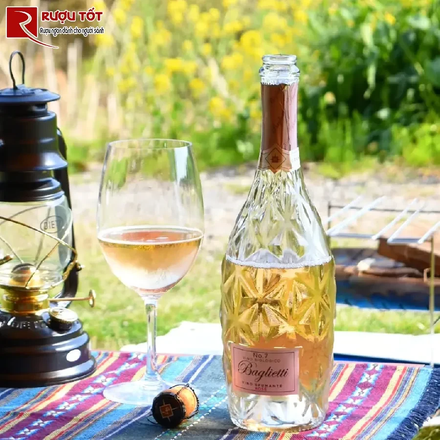 ruou baglietti vino spumante rose