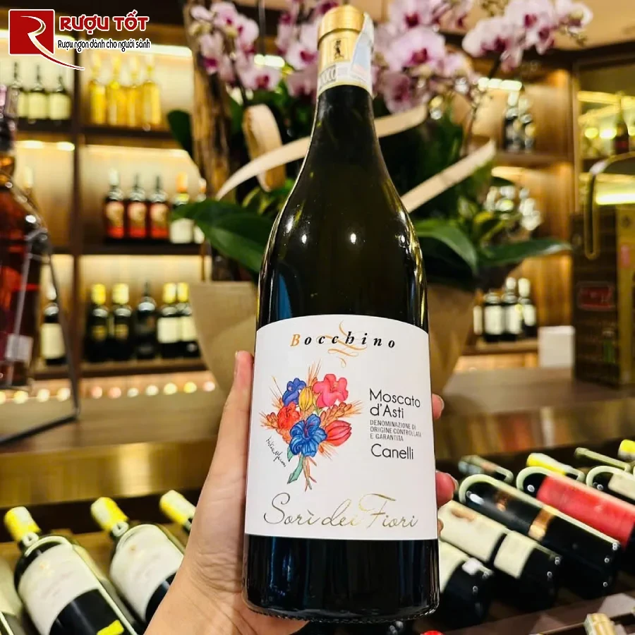 ruou bocchino moscato d'asti 5,5% 750ml hao hang nuoc y