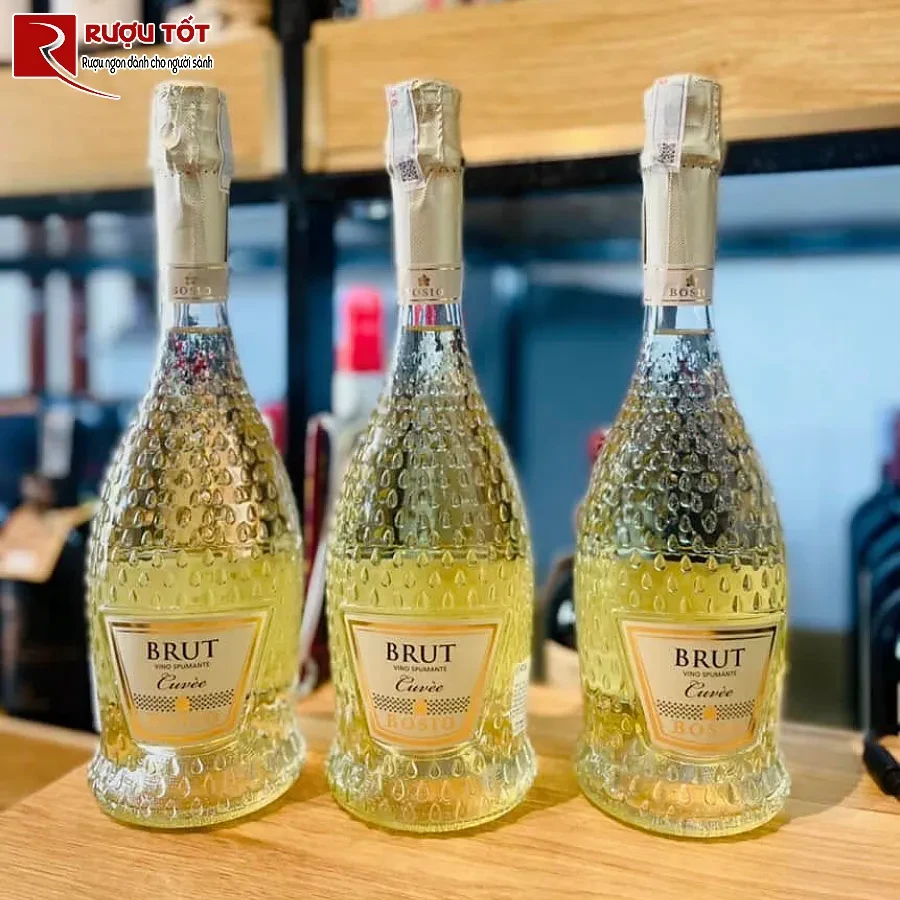 ruou bosio brut cuvee spumante 11,5% 750ml
