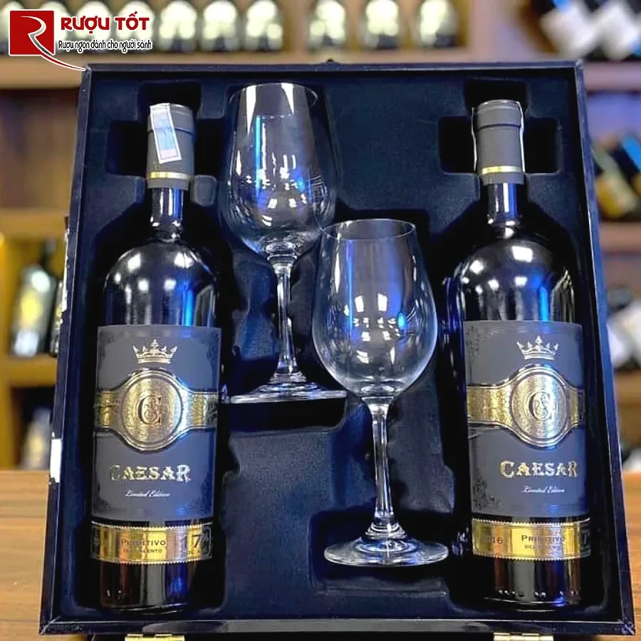 ruou caesar primitivo del salento 17% 750ml dang cap