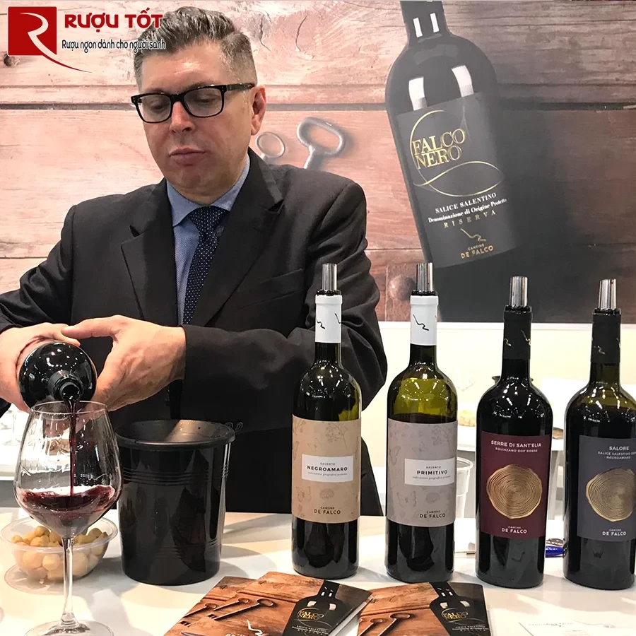 Rượu Cantine De Falco Primitivo Salento