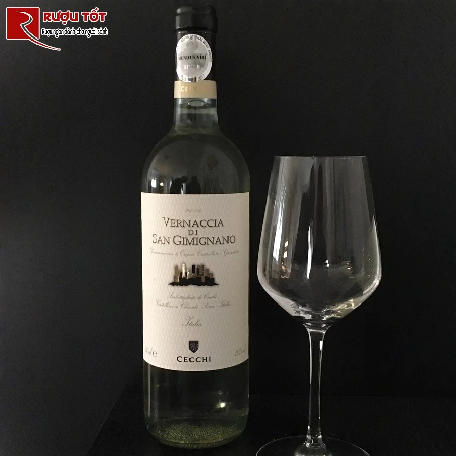 ruou cecchi vernaccia di san gimignano