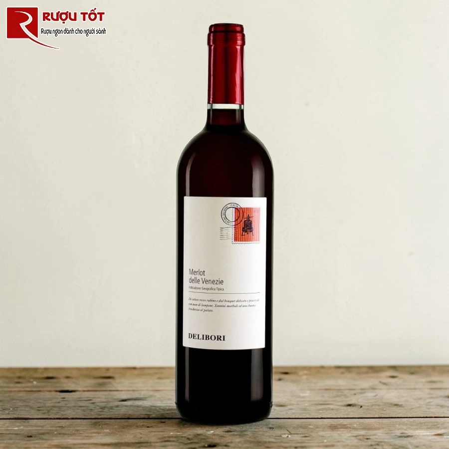 ruou delibori merlot delle venezie 12% 750ml nhap khau y