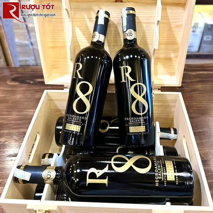 Rượu đỏ R8 Negroamaro Salento