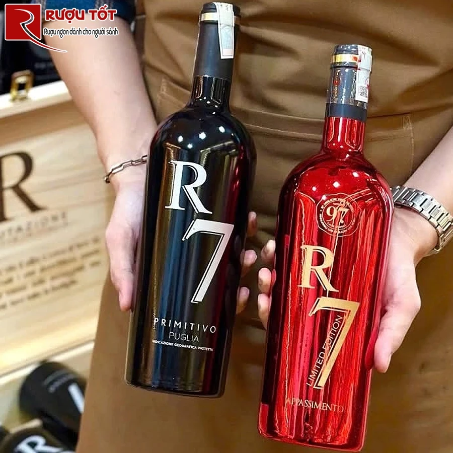 Rượu đỏ Ý R7 Primitivo Puglia