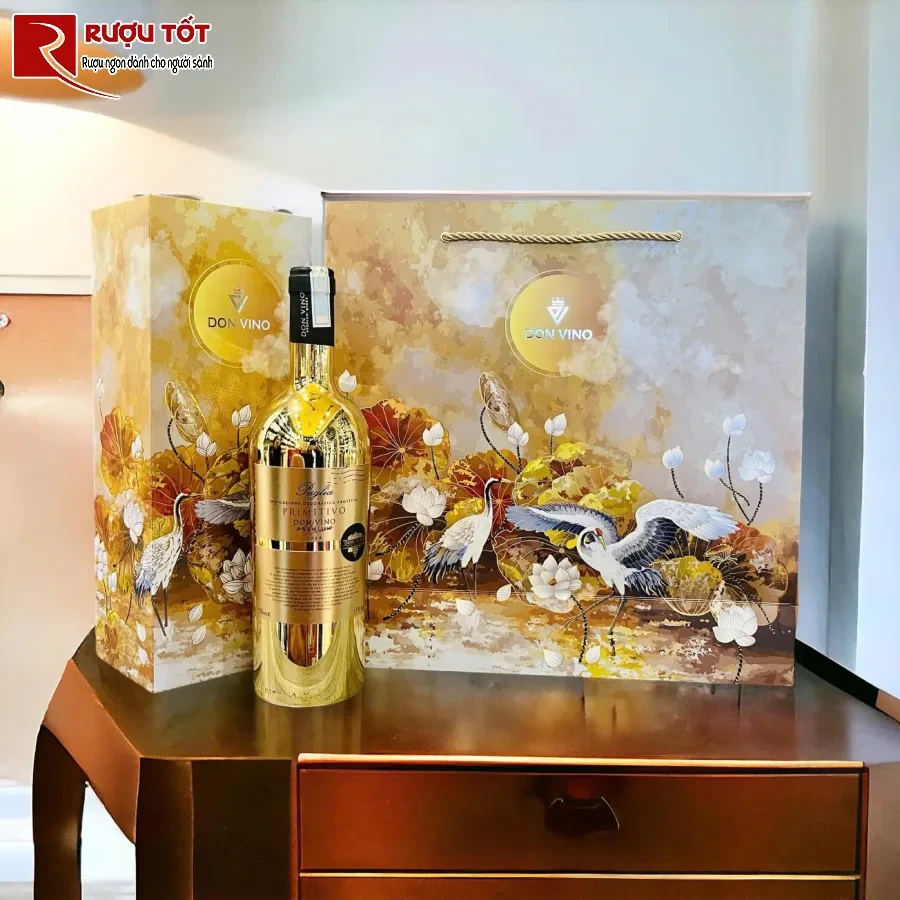 ruou don vino primitivo gold puglia 15% 750ml cao cap