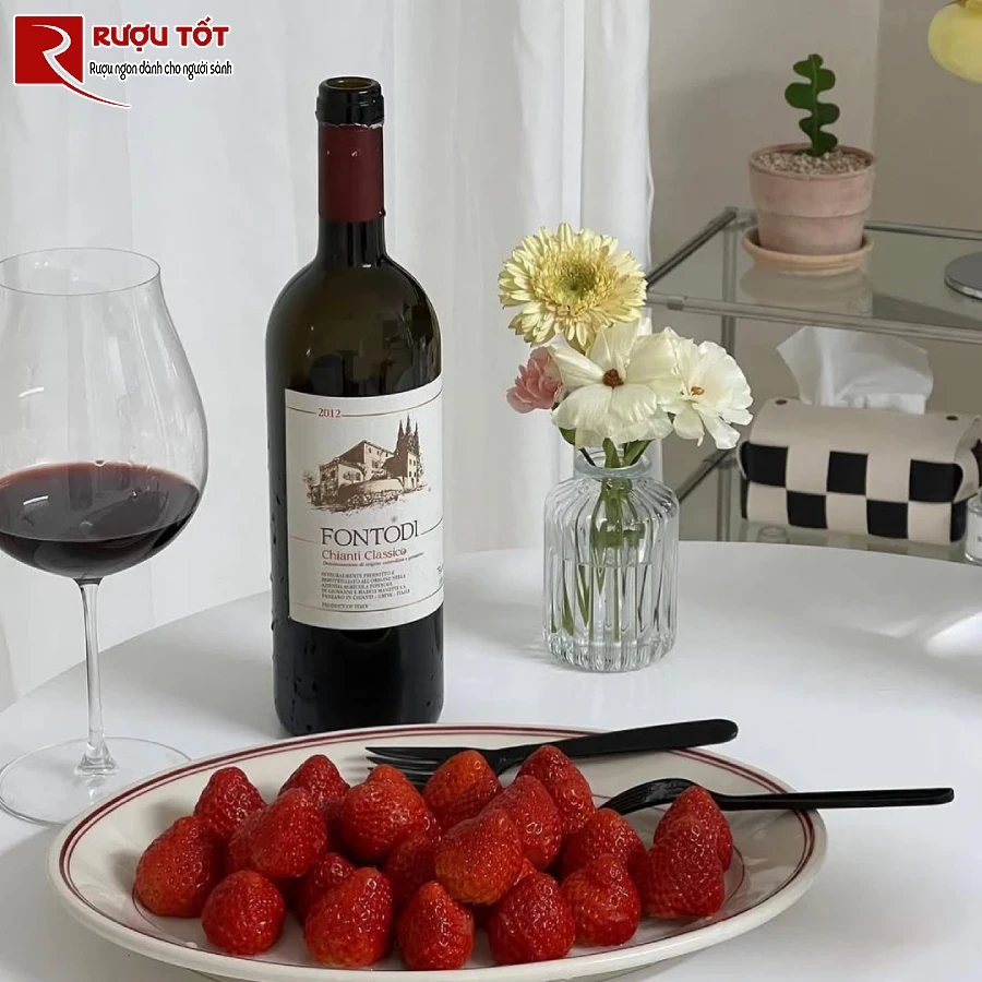 ruou fontodi chianti classico 750ml nhap khau y cao cap