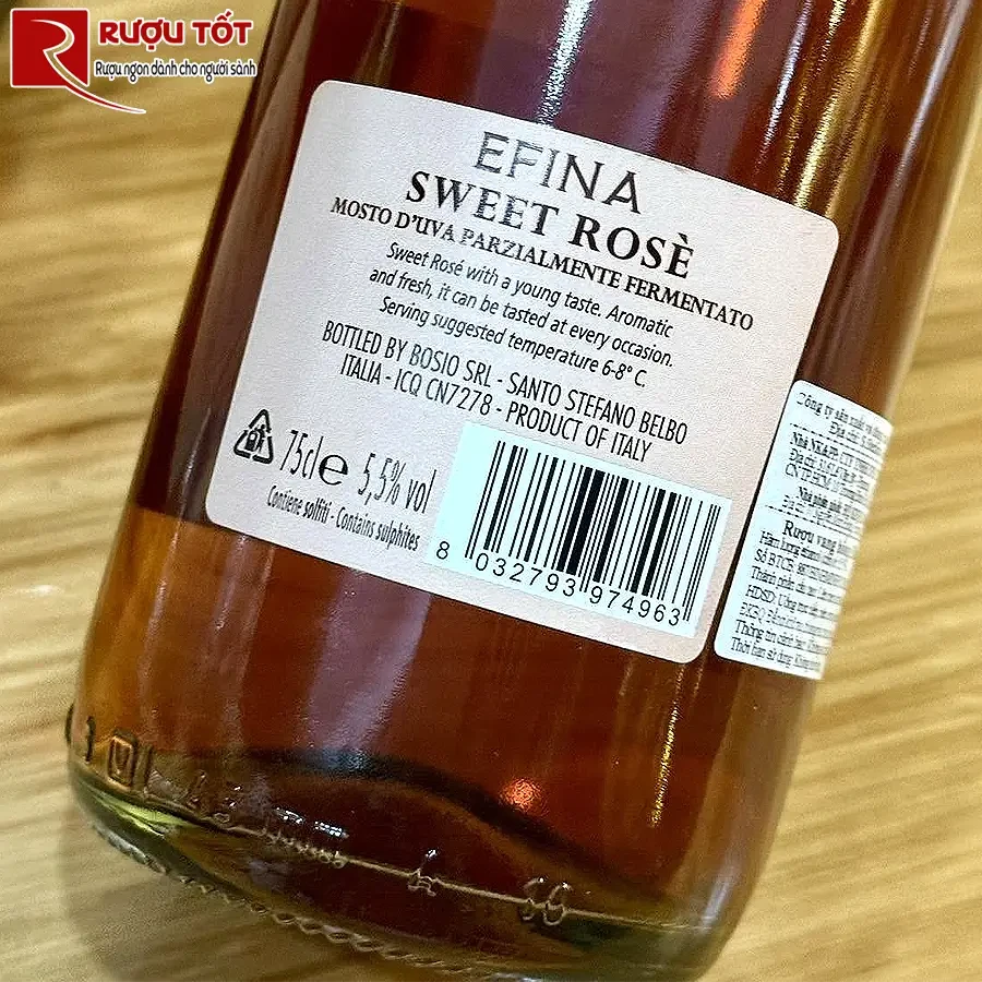 Rượu hồng Efina Sweet Rose